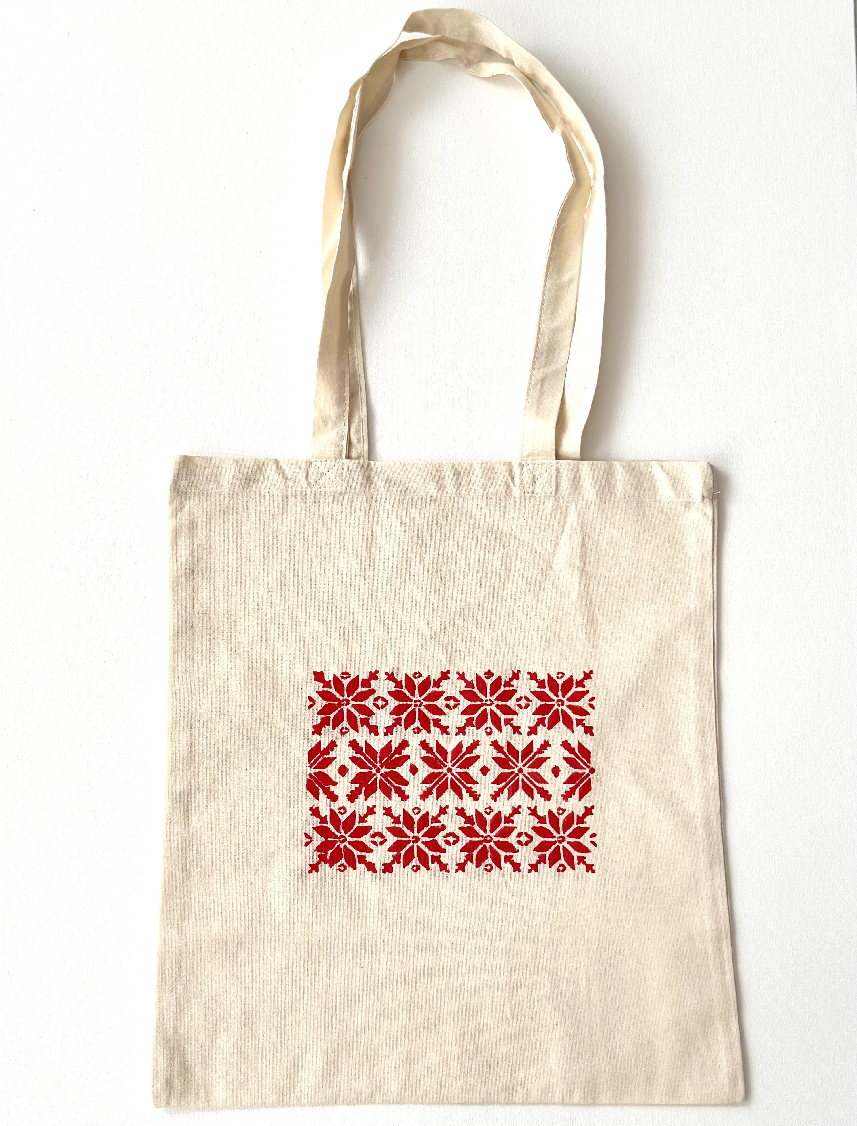 Набор для создания орнамента вышиванки на экосумке/краска по ткани/трафарет/многоразовая/кисть (SD-5)