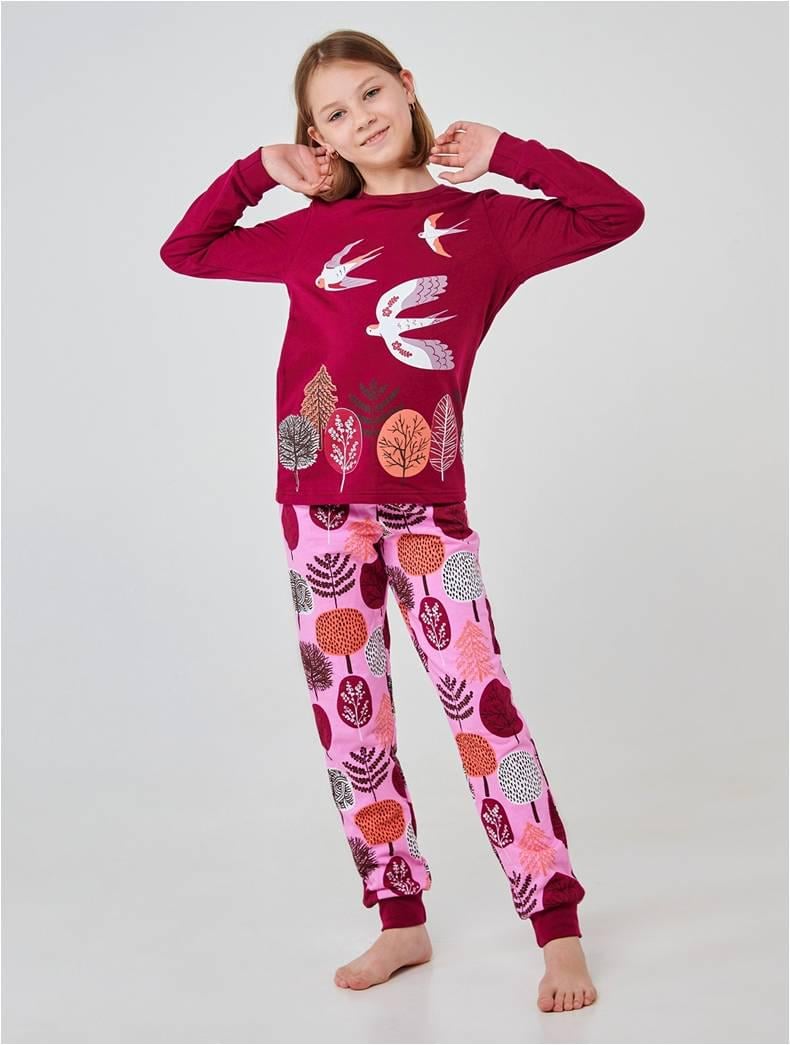 Пижама Smil 128 см Бордовый (104696)