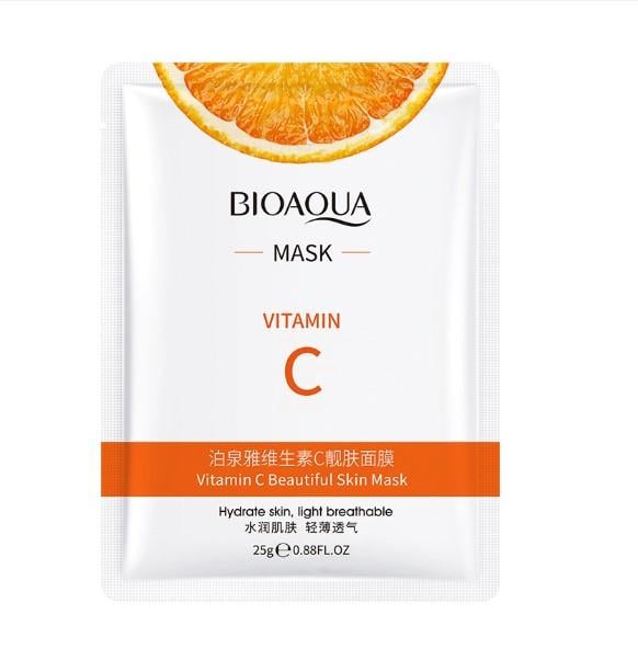 Маска для обличчя Bioaqua Cahnsai Vitamin C Facial Mask з екстрактом апельсина 25 г (2215993541)