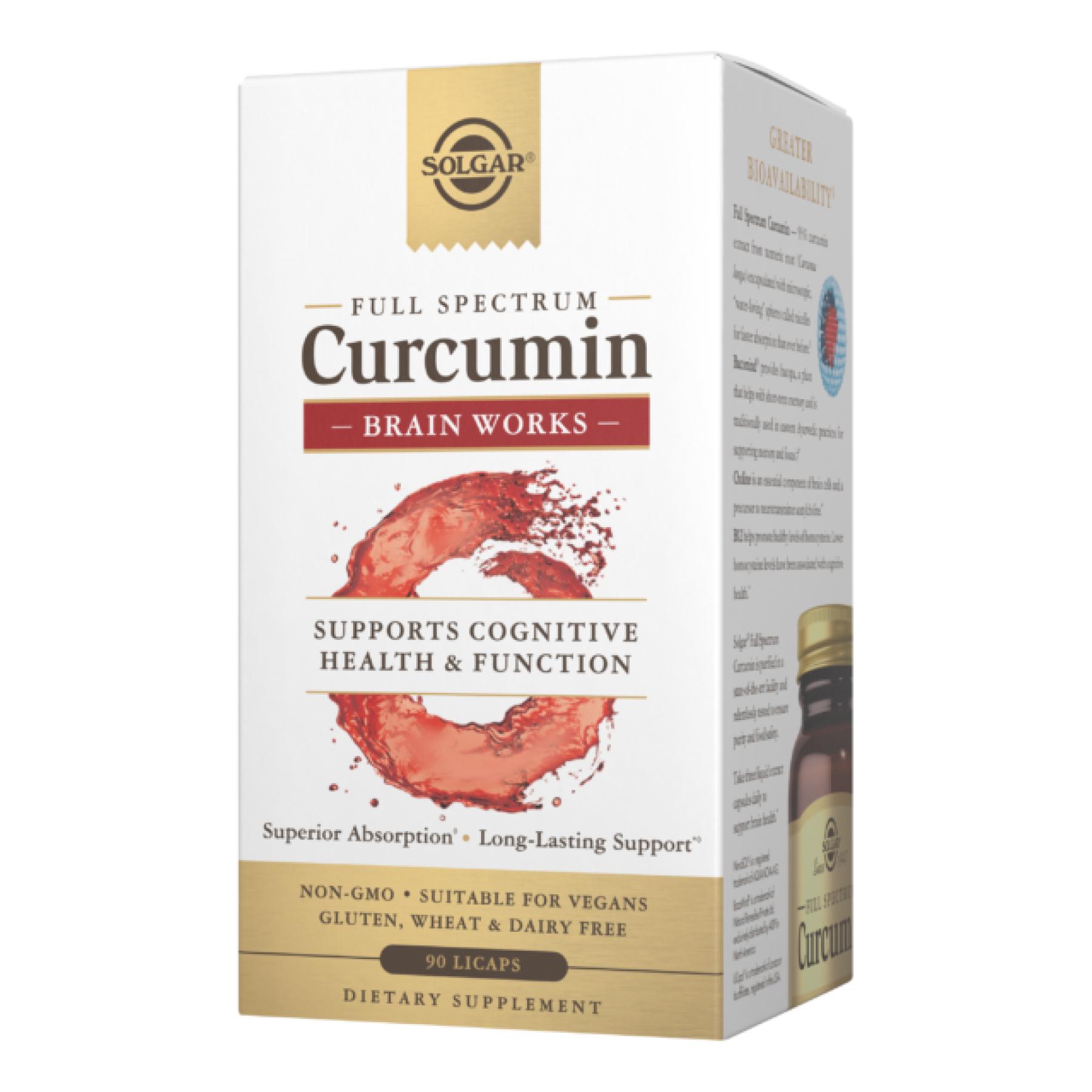 Натуральная добавка Full Spectrum Curcumin Brain Works 90 Licaps (2022-10-2996)