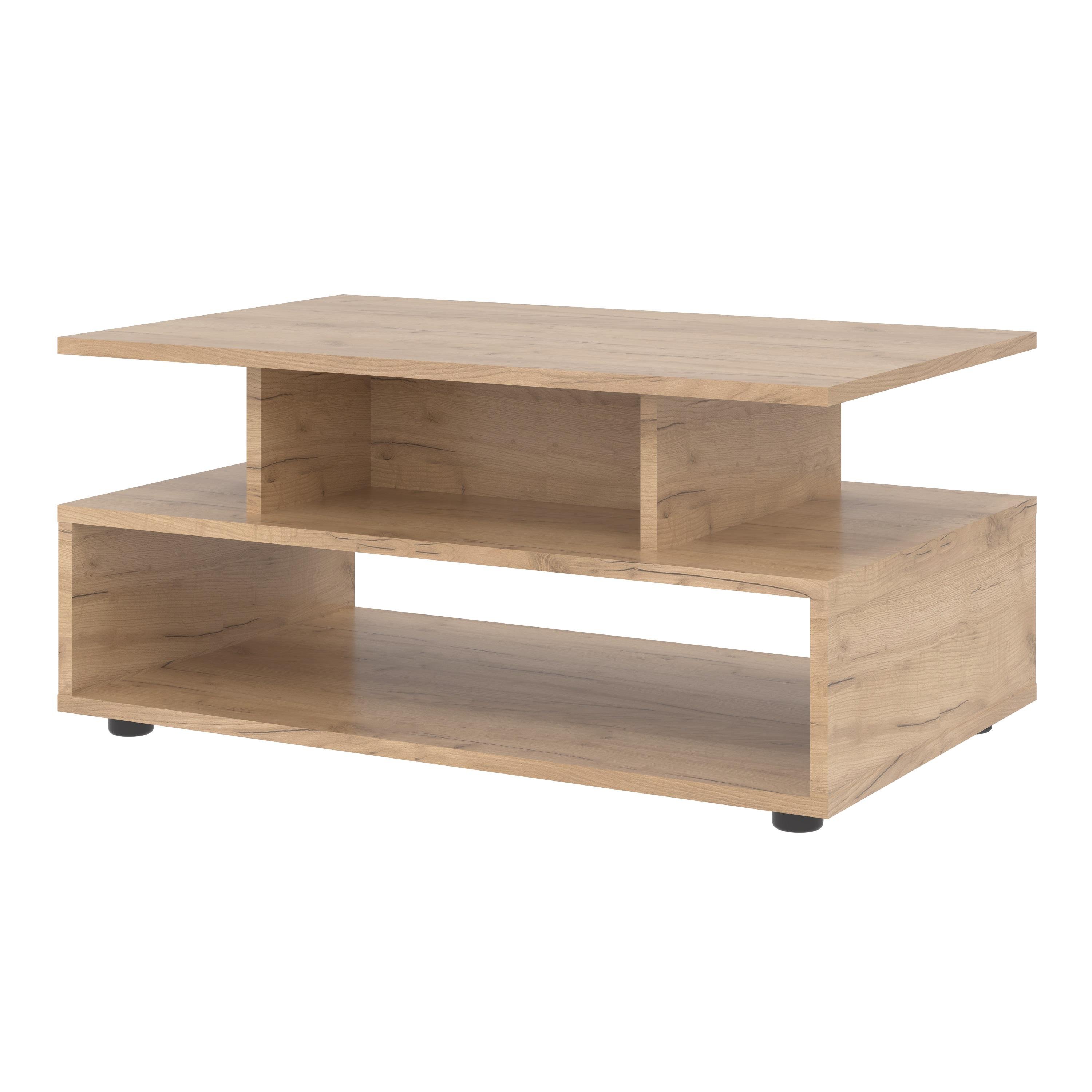 Стол журнальный MEBLIBUD AMANDA с полкой 80х50х38,7 см Дуб крафт золотой - фото 1 Стол журнальный MEBLIBUD AMANDA с полкой 80х50х38,7 см Дуб крафт золотой - фото 1