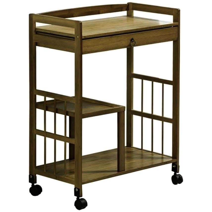 Столик сервірувальний з дерева Свенборг Мускат (ЭТК-001207)