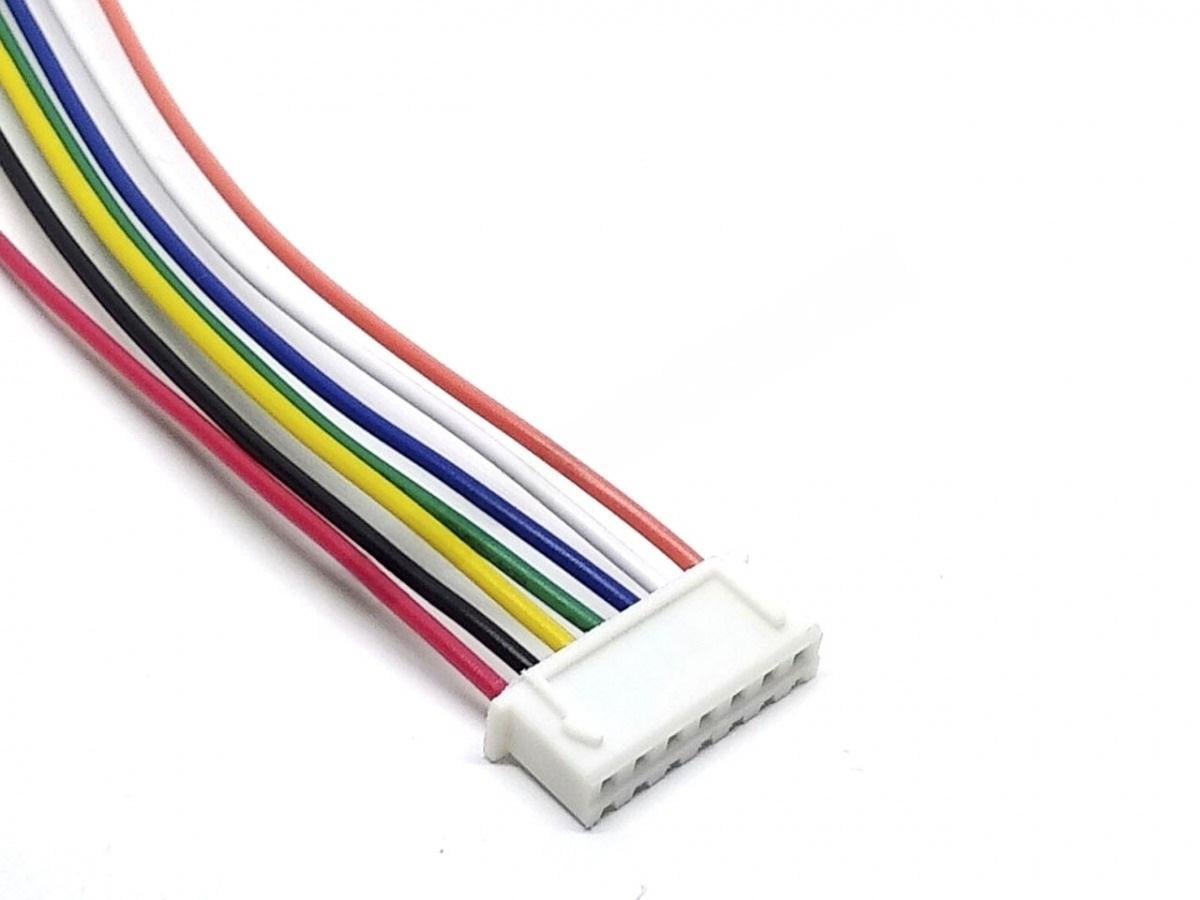 Кабель с разъемами JST-XH 2,54 мм Female 7pin двухсторонний для FPV дронов/балансировки батарей 6S 10 см (00-00028086)