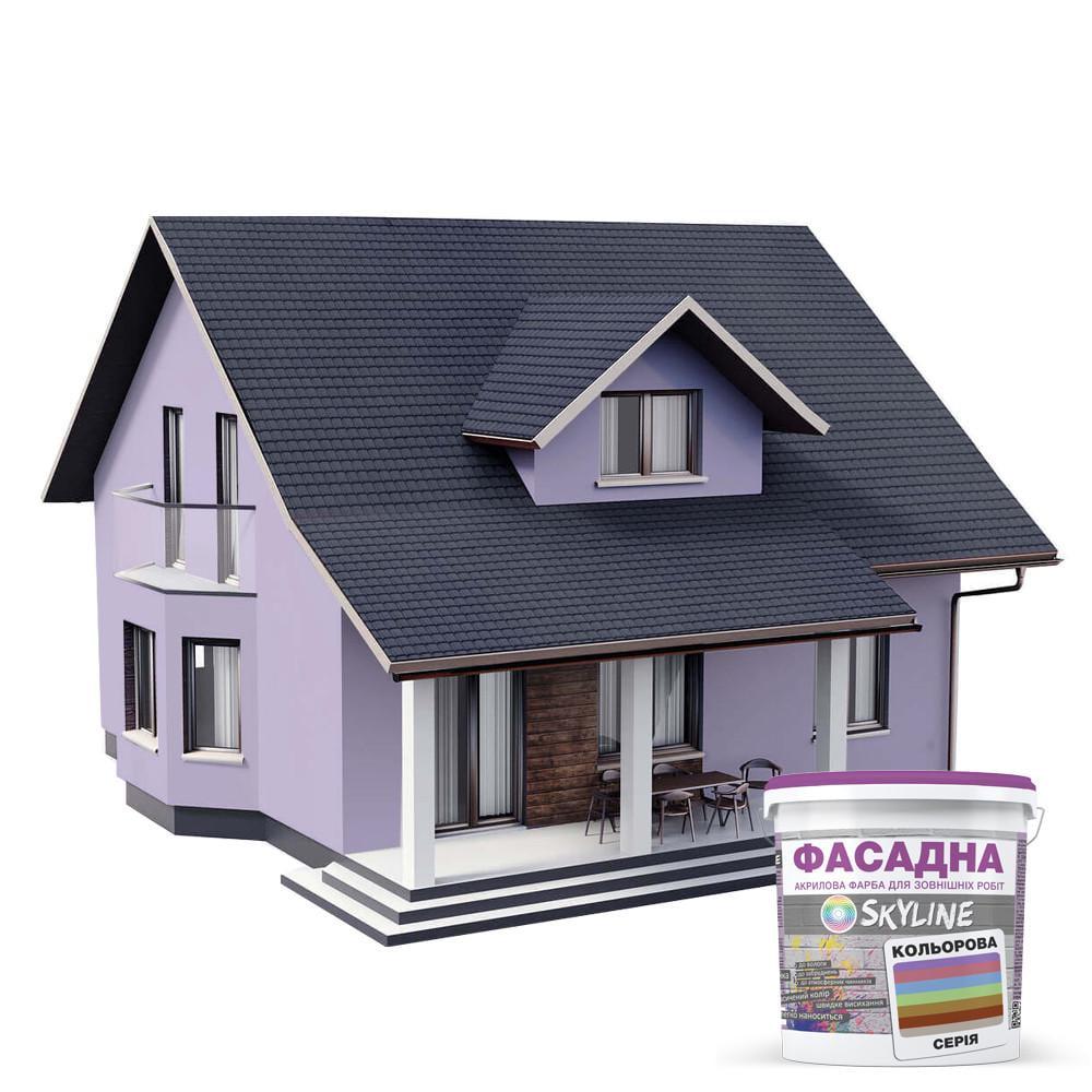 Фарба акрил-латексна фасадна Skyline 5 л 1515-R60B Крокус (2487187380) - фото 3