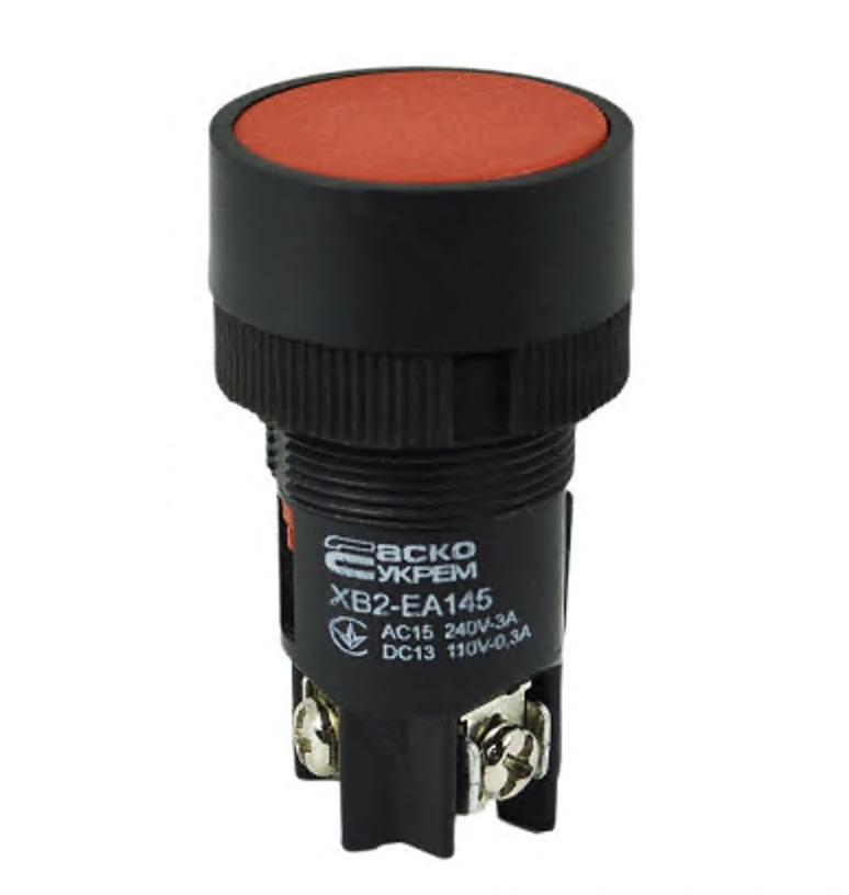 Кнопка Стоп АСКО-УКРЕМ XB2-EA145 Красный (NO+NC)