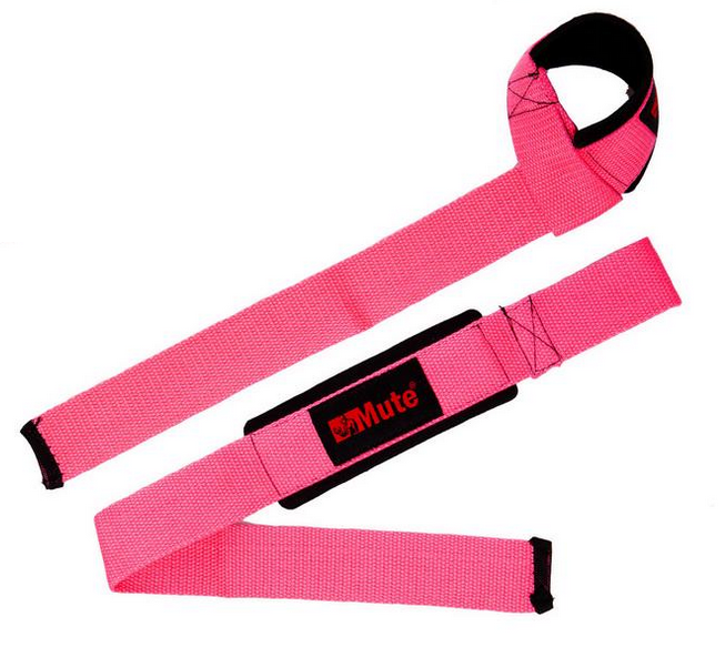 Лямки для тяги MUTE 9153-1 2 шт. Рожевий - фото 1