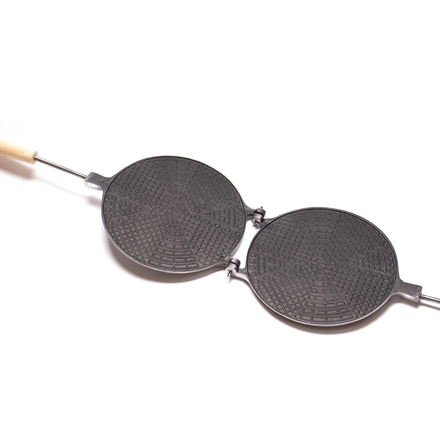 Форма для випічки вафель — вафельниця кругла 180 мм з антипригарним / тефлоновим покриттям - фото 3