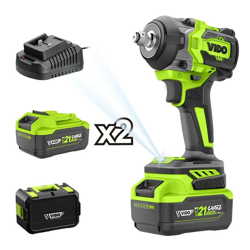 Гайковерт ударный аккумуляторный Vido WD040430210 21 В 550 Нм (27563383) - фото 2