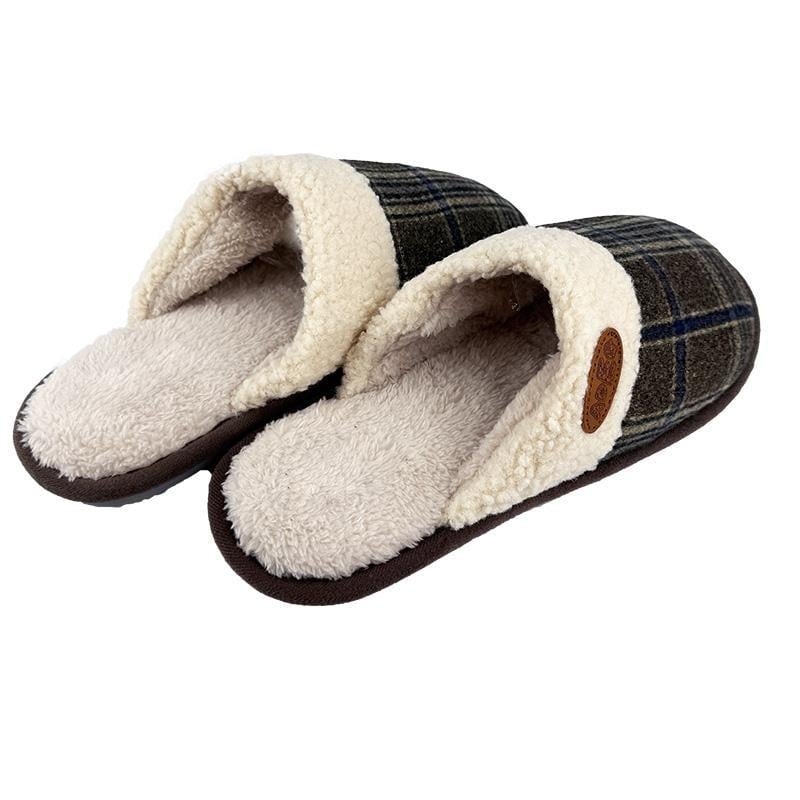 Комнатные мужские тапочки закрытые 10254-2 p. 43 27,5 см Коричневый - фото 4