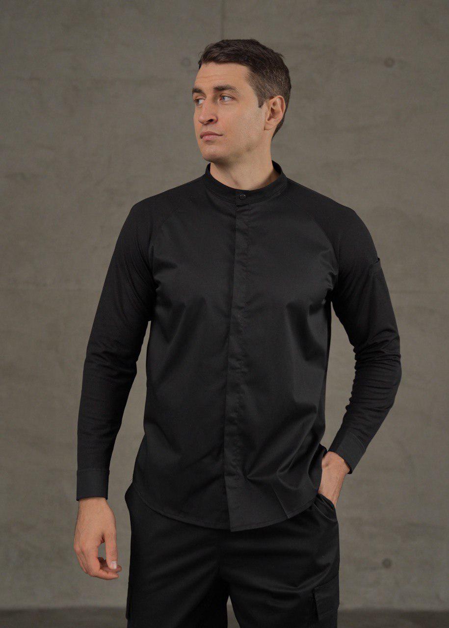 Китель-реглан чоловічий кухарський XL Чорний