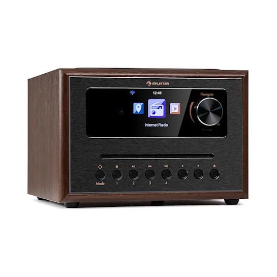 Радио-интернет Auna Silver Star CD Cube Radio CD Cube Bluetooth HCC Коричневый (10038352)