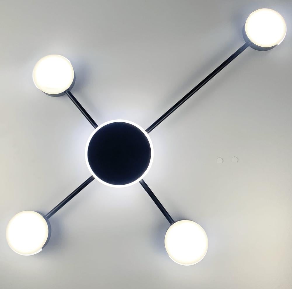 Люстра стельова LED Light House LF-17450/4 38W Чорний