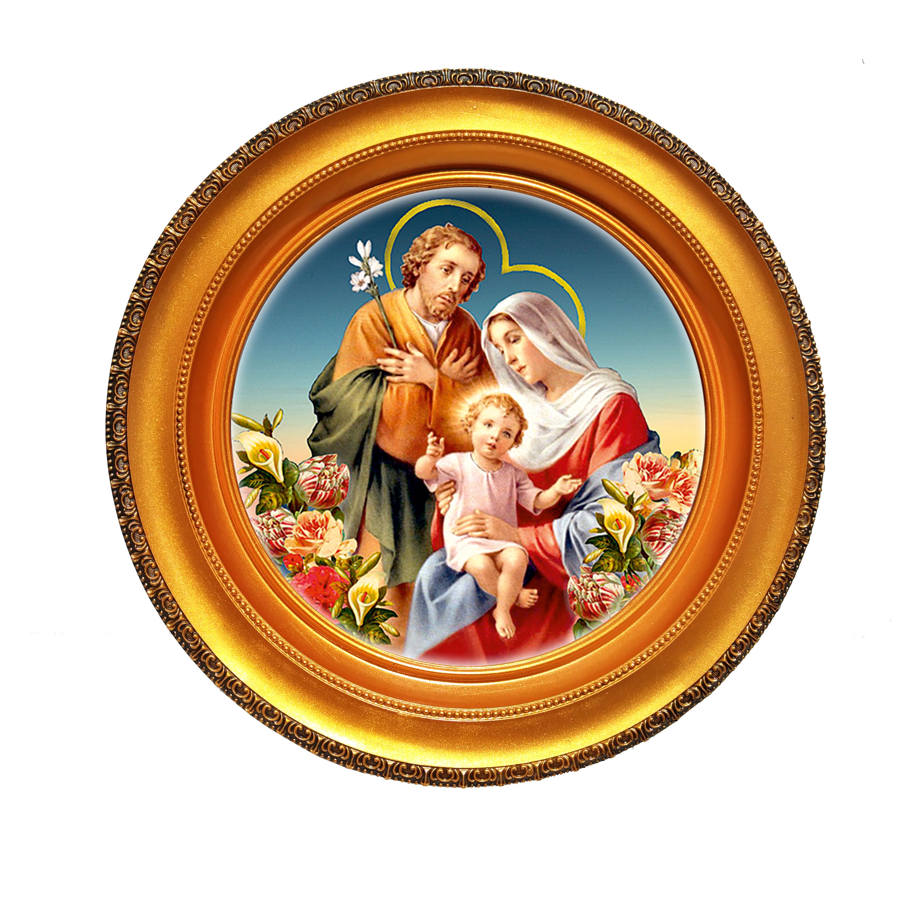 Тарілка-ікона декоративна Пресвята Родина 23 см (18822514)