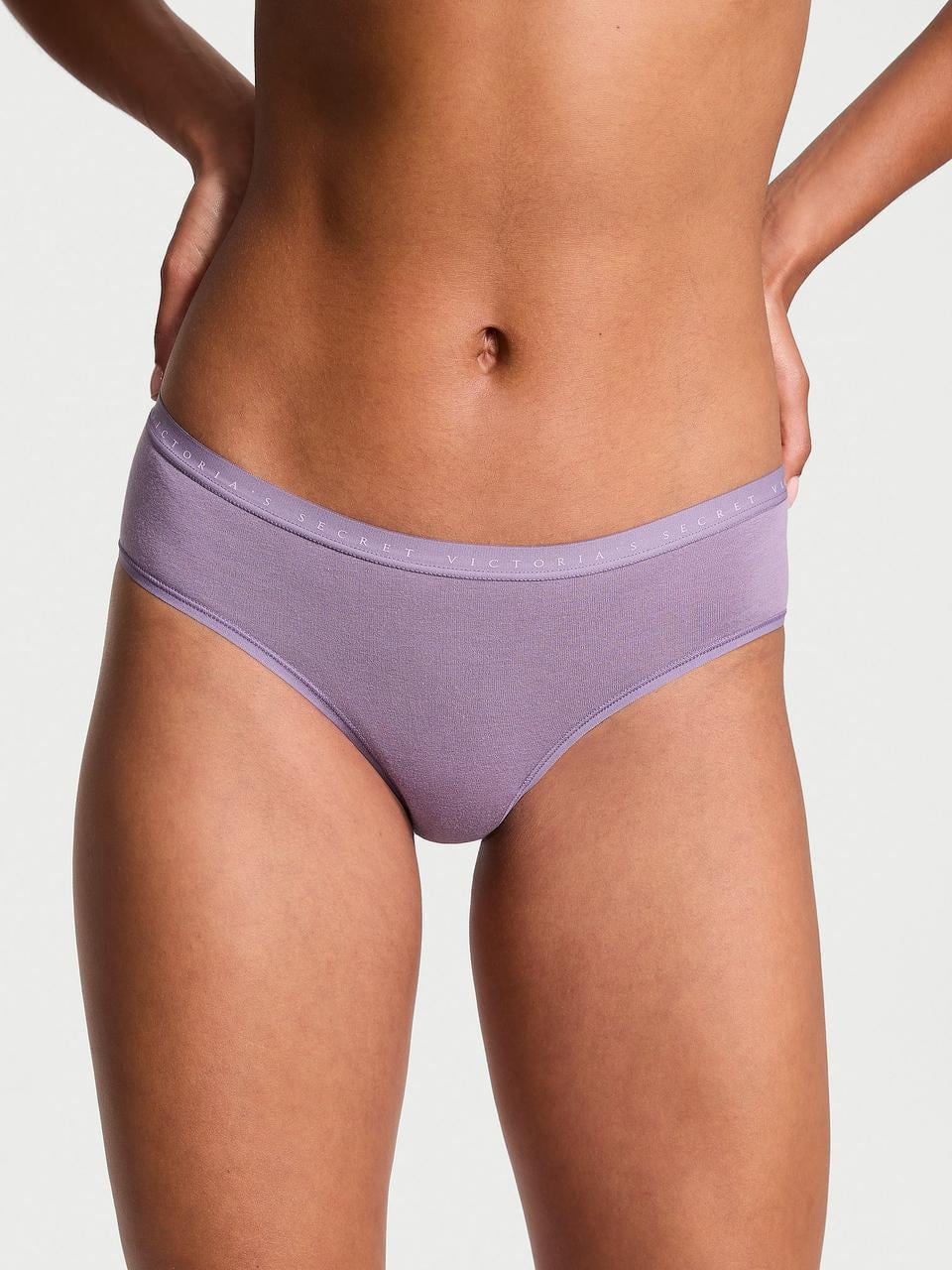 Трусики женские Victoria's Secret Stretch Cotton Hiphugger L Фиолетовый (2361894976)