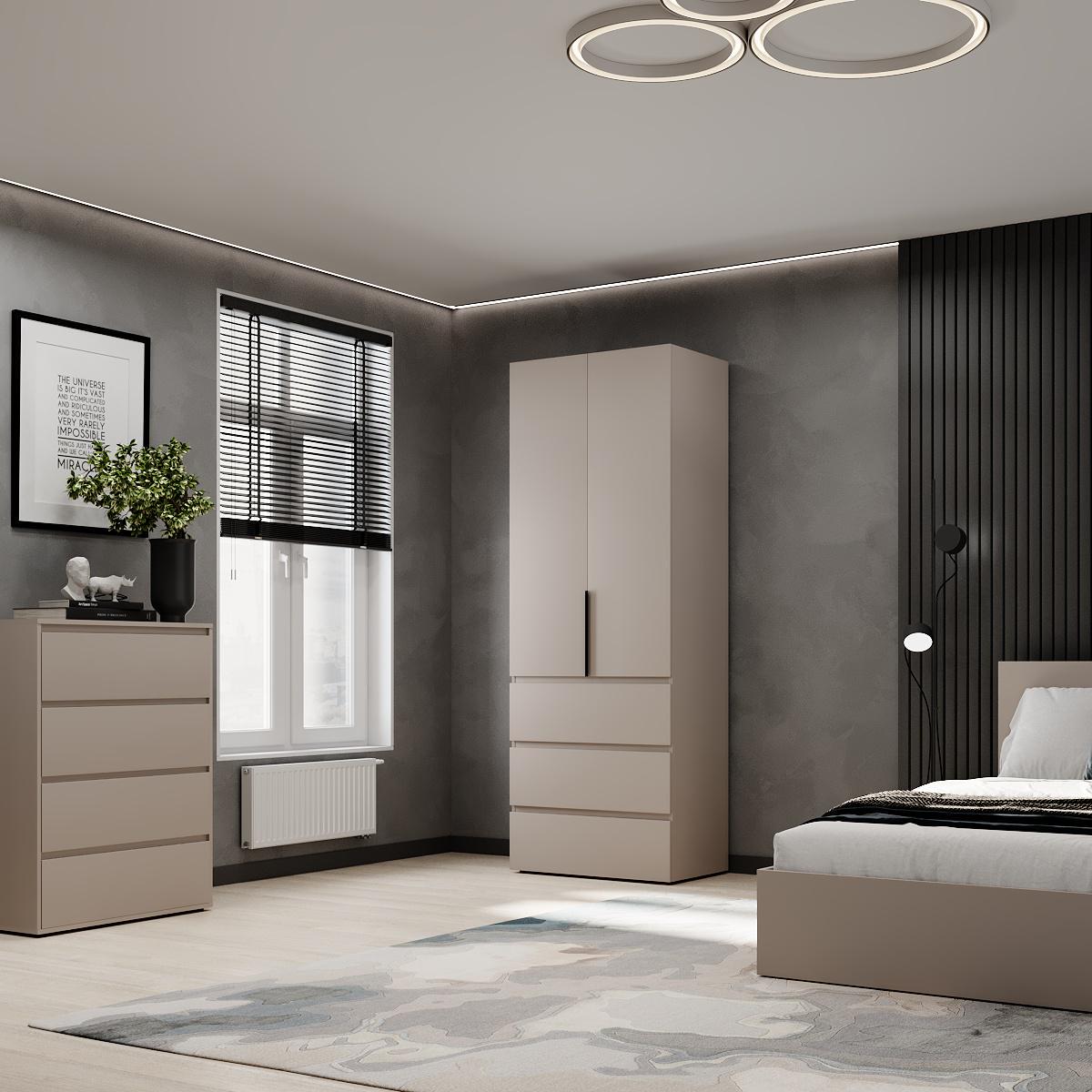 Шафа розпашна ART IN HEAD №2 Light 800x500x2200 мм Кашемір (GALT12140000000) - фото 3 Шафа розпашна ART IN HEAD №2 Light 800x500x2200 мм Кашемір (GALT12140000000) - фото 3