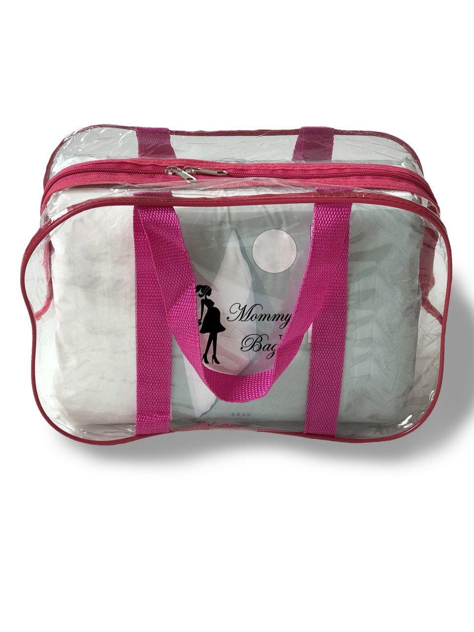 Сумка в роддом S Розовый/Прозрачный (14584538)