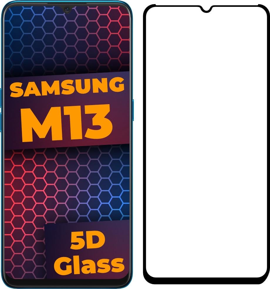 Стекло 5D Samsung Galaxy M13 M135 защитное Full Glue Black (29379) Стекло 5D Samsung Galaxy M13 M135 защитное Full Glue Black (29379)