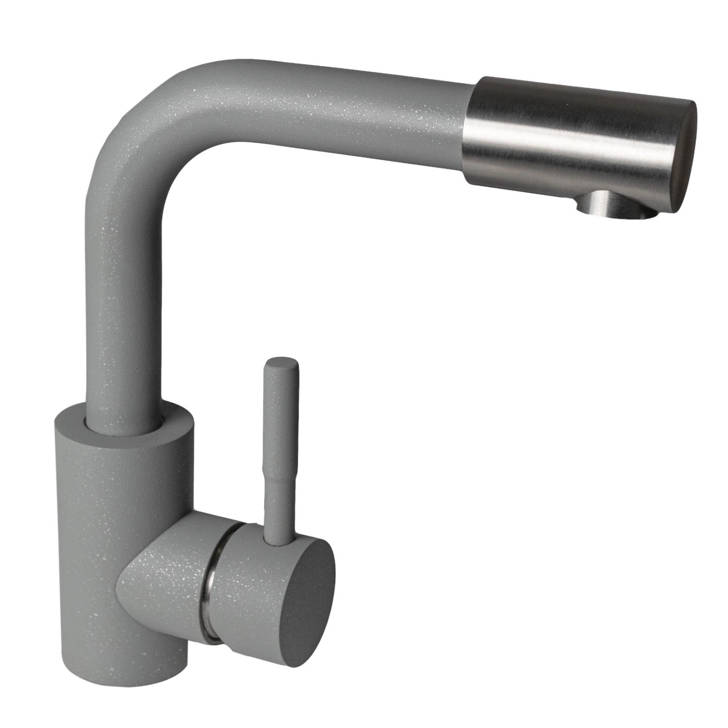 Смеситель для кухни Platinum Germece 8530 PLS-A23847 однорычажный Серый (158491)