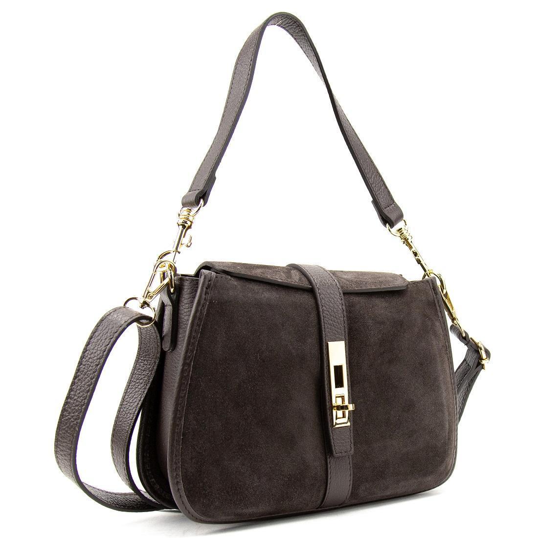 Жіноча сумка замшева Firenze Italy F-IT-9895DB Шоколадний (2776862199) - фото 6 Жіноча сумка замшева Firenze Italy F-IT-9895DB Шоколадний (2776862199) - фото 6