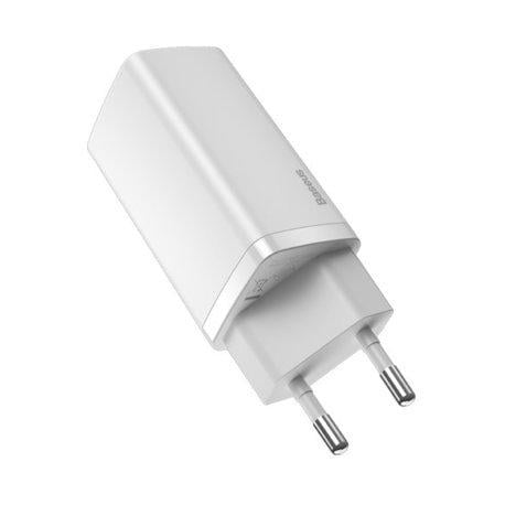 Зарядное устройство сетевое BASEUS GaN2 Lite Quick Charger 65W 1Type-C + 1USB White (CCGAN2L-B02) - фото 2 Зарядное устройство сетевое BASEUS GaN2 Lite Quick Charger 65W 1Type-C + 1USB White (CCGAN2L-B02) - фото 2