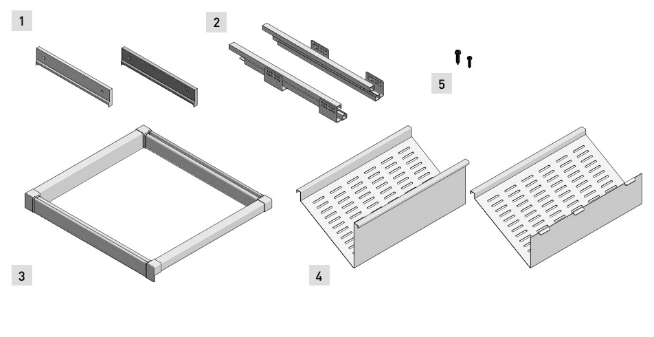 Полка для обуви GTV ELITE 900 мм с дотягом Графитовый (WG-POBUWM90-60) - фото 3 Полка для обуви GTV ELITE 900 мм с дотягом Графитовый (WG-POBUWM90-60) - фото 3