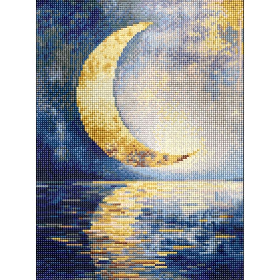 Алмазна мозаїка Ideyka Відбиток місяця 30x40 см (AMO8211)