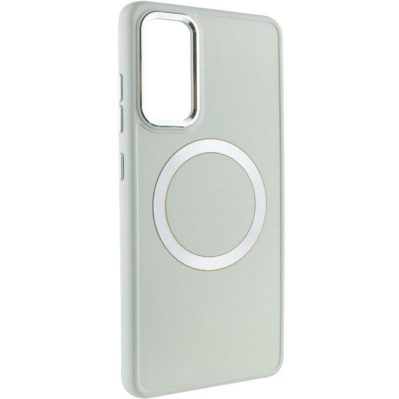 Противоударный TPU чехол Bonbon Metal Style with MagSafe для Samsung Galaxy A55 Белый / White