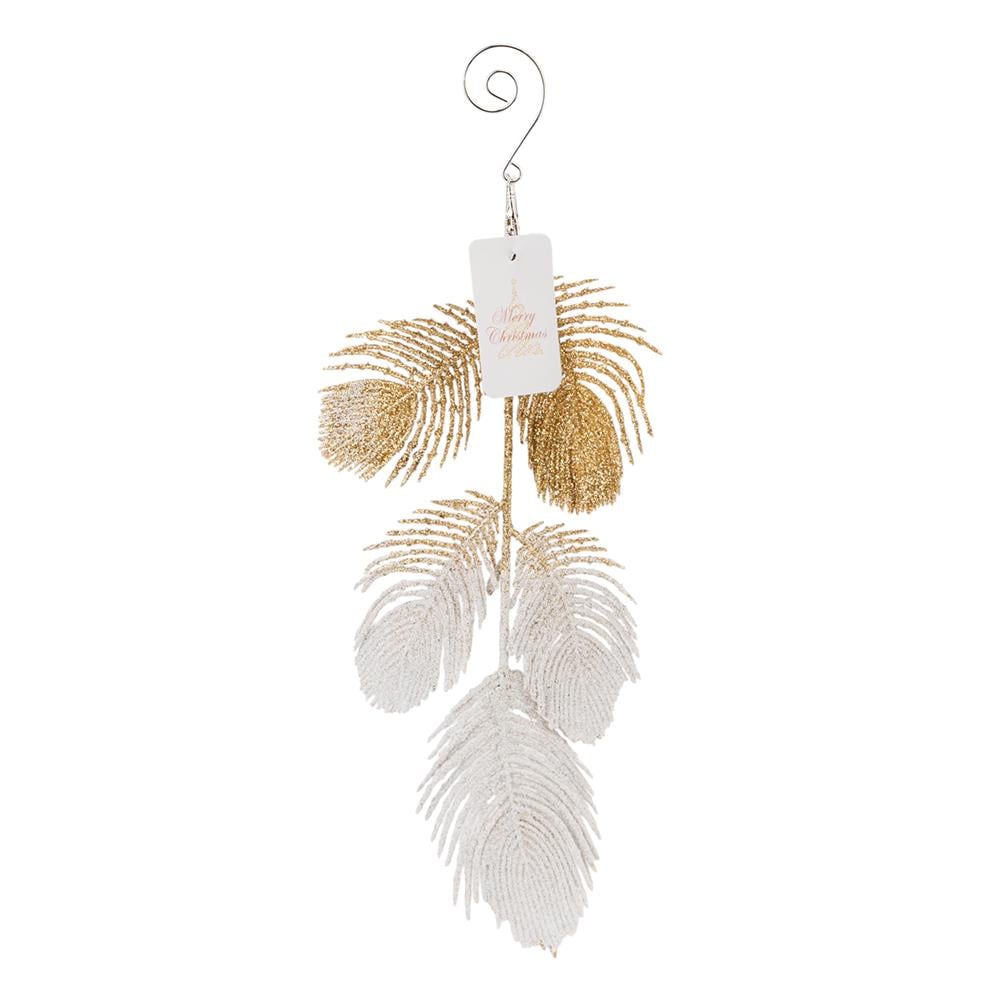 Игрушка на елку Elisey Блестящее перо 25 см Серебряный (NH-106-K-135)