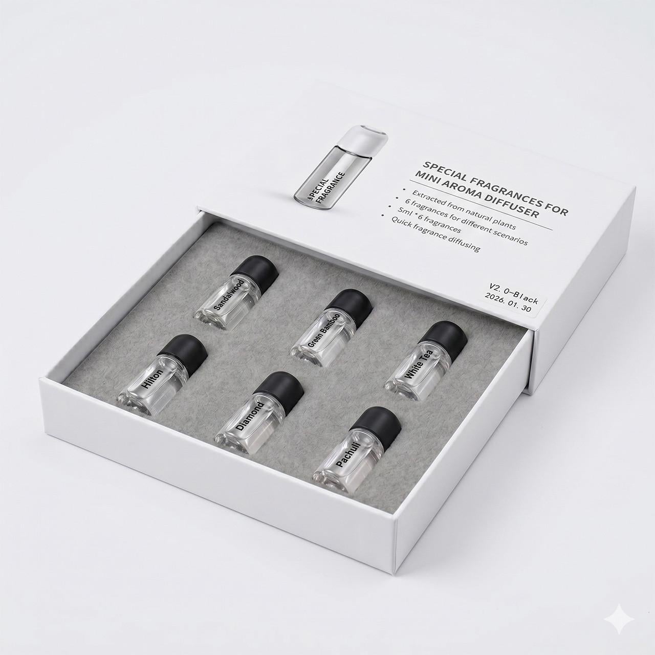 Набор мини-аромадиффузоров для авто Ultrasonic Car Aroma Diffuser 6 шт. (1801482)