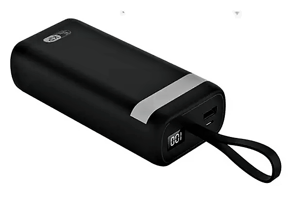 Повербанк P30 30000 mAh LCD з ліхтариком 2xUSB\Type-C\Micro-USB\Lightning (20390630) - фото 2