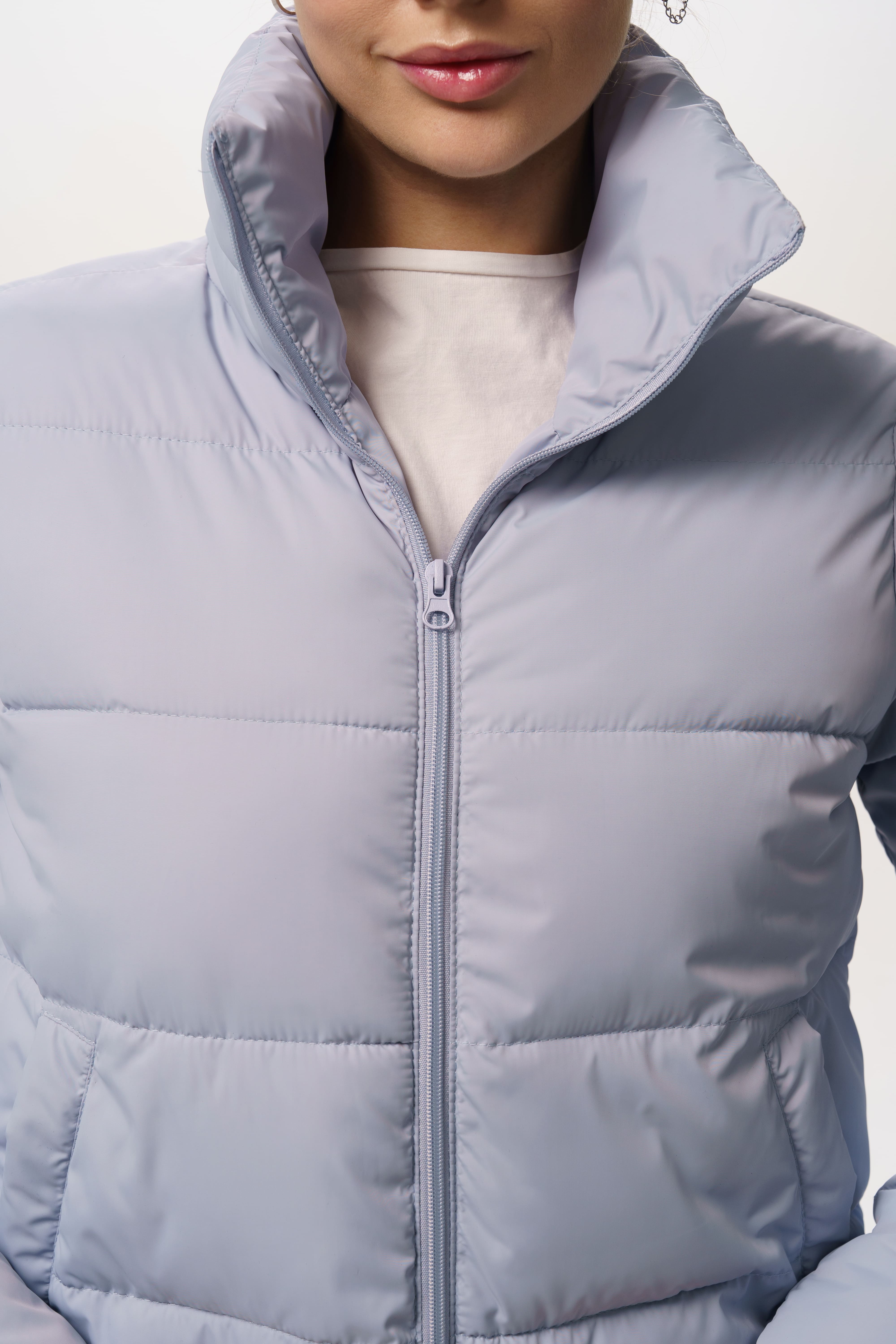 Пуховик женский Intruder Bubble M/L Голубой (1868555982/M-L) - фото 5