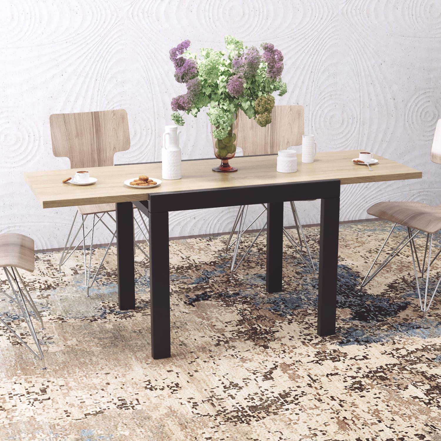 Стіл-трансформер Art in Head Kors 690x750x890 мм Дуб сонома/Венге (101010108) - фото 4 Стіл-трансформер Art in Head Kors 690x750x890 мм Дуб сонома/Венге (101010108) - фото 4