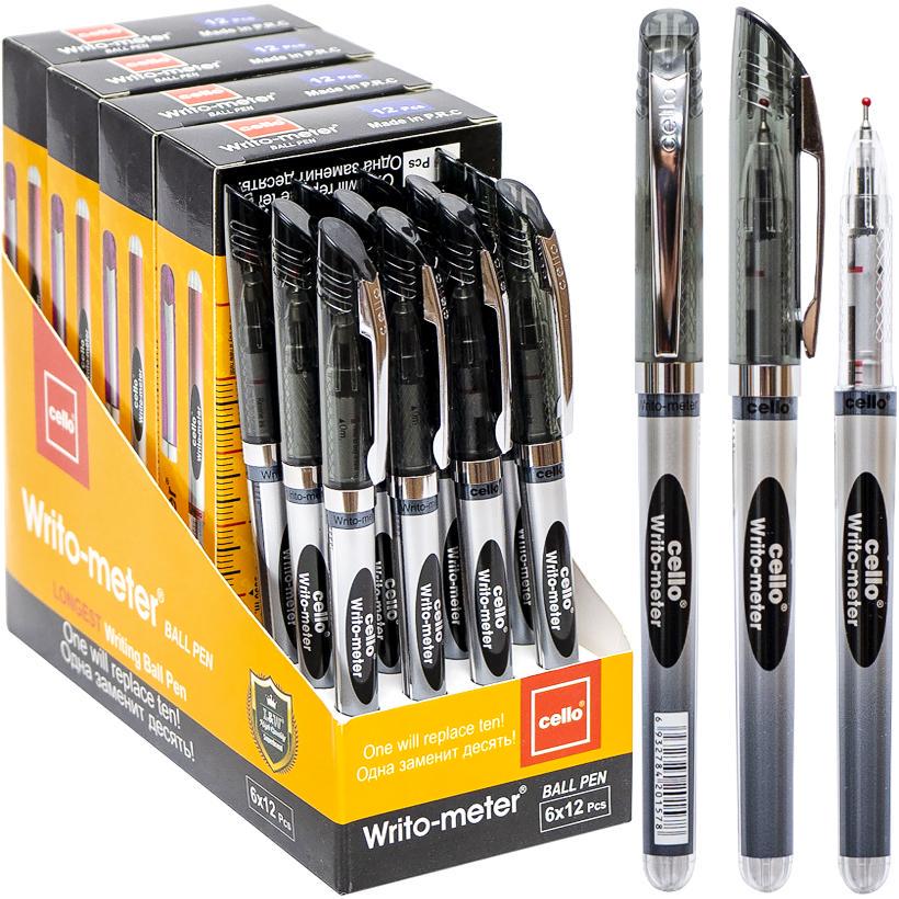 Ручка масляна Cello Чорний (CL8048-12) - фото 2 Ручка масляна Cello Чорний (CL8048-12) - фото 2