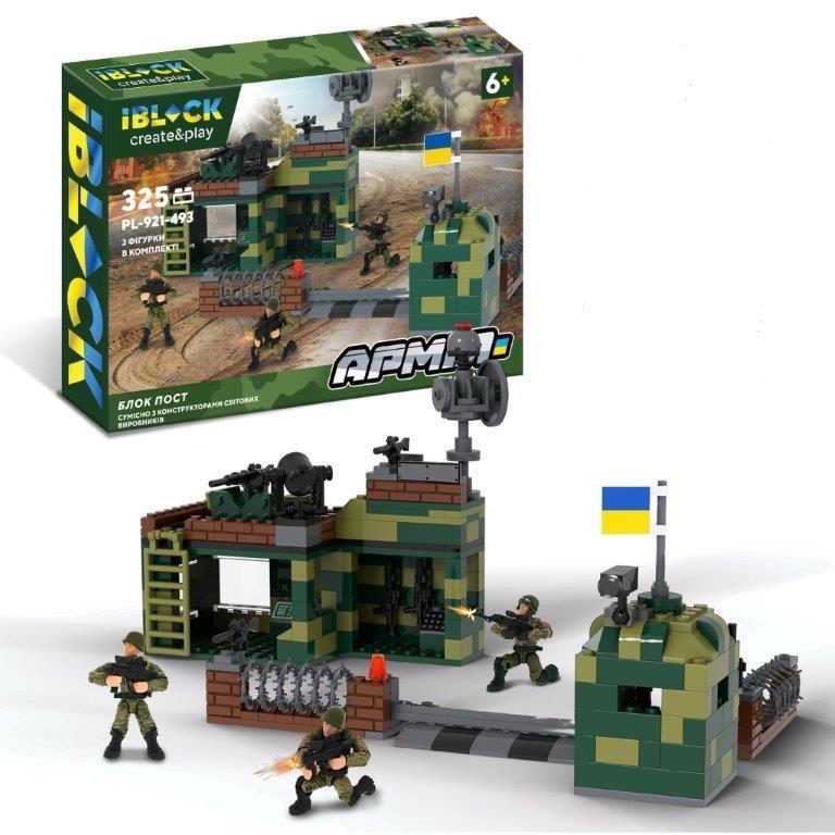 Конструктор Iblock Военный БЛОК ПОСТ 325 деталей (DN-PL-921-493)