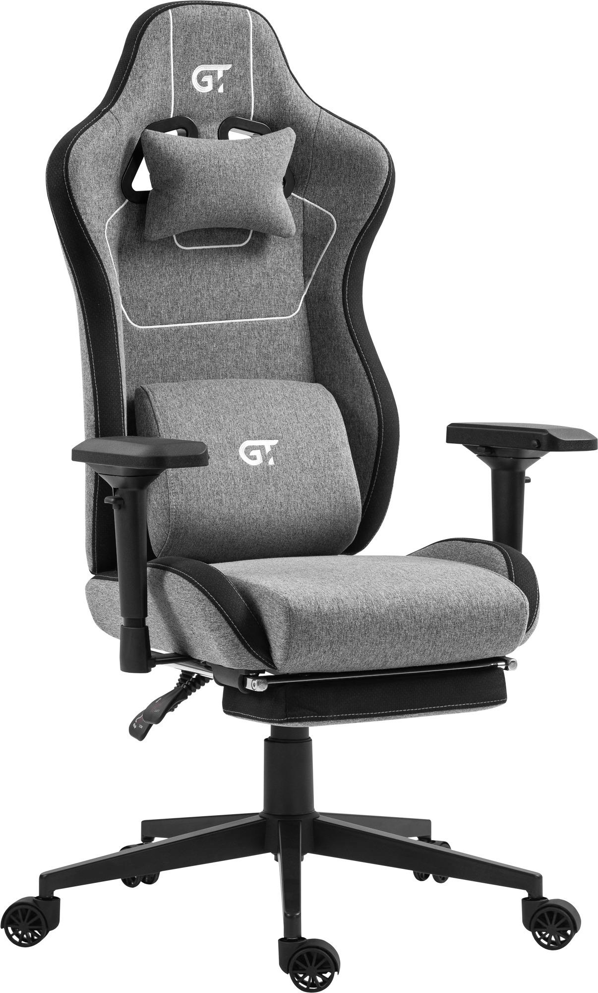 Кресло геймерское GT Racer X-2305 Fabric Grey/Black - фото 2