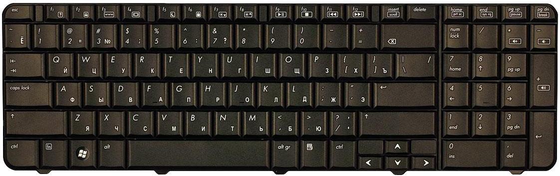 Клавиатура для ноутбука HP Pavilion G70 Black