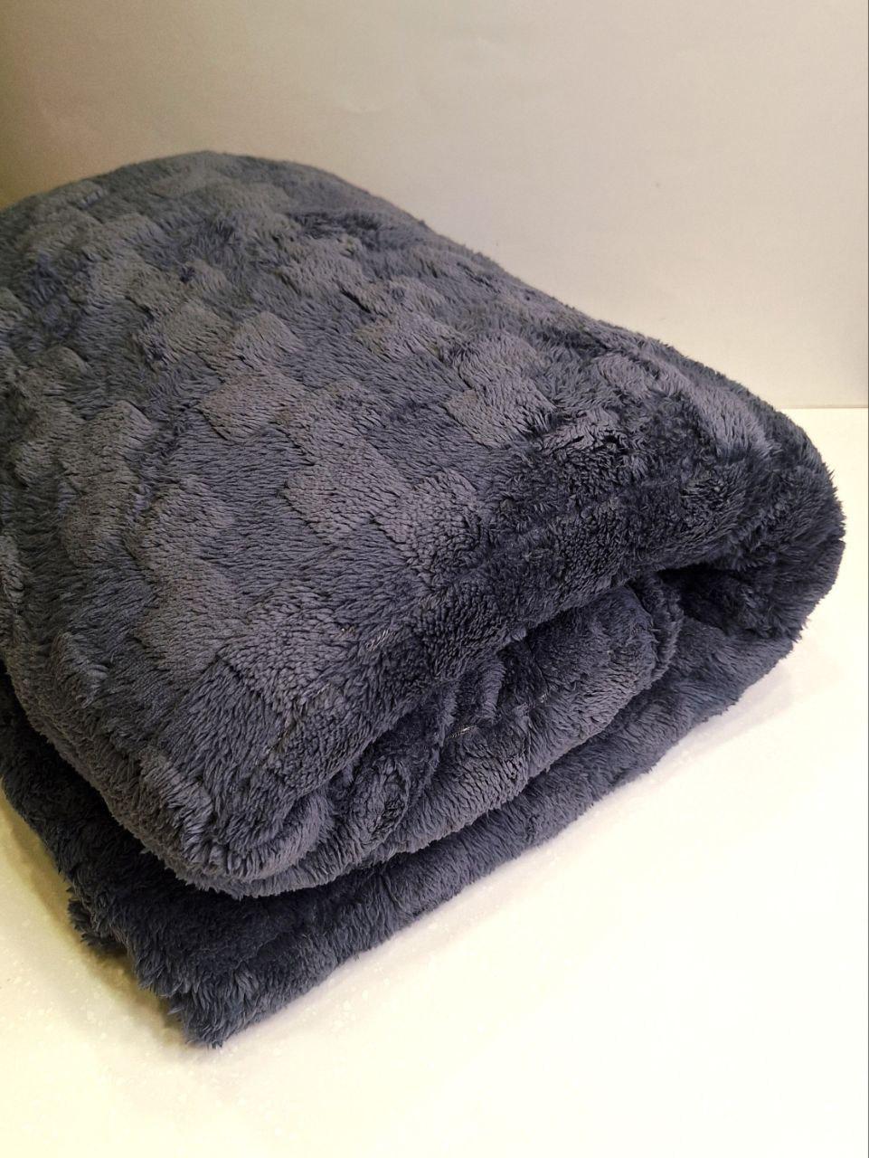 Плед флисовый Colorful Home Мозаика евро 200x220 см Серо-синий (1521) - фото 2 Плед флисовый Colorful Home Мозаика евро 200x220 см Серо-синий (1521) - фото 2