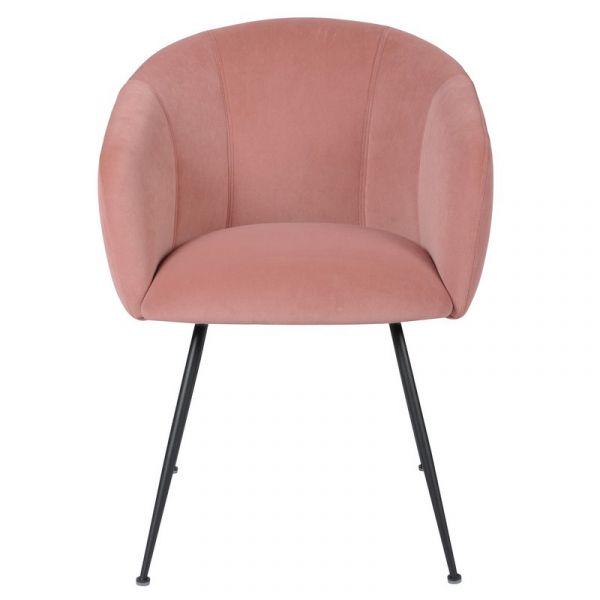 Стул мягкий Vetro Mebel M 60 ткань металл Фламинго Черный (37583)