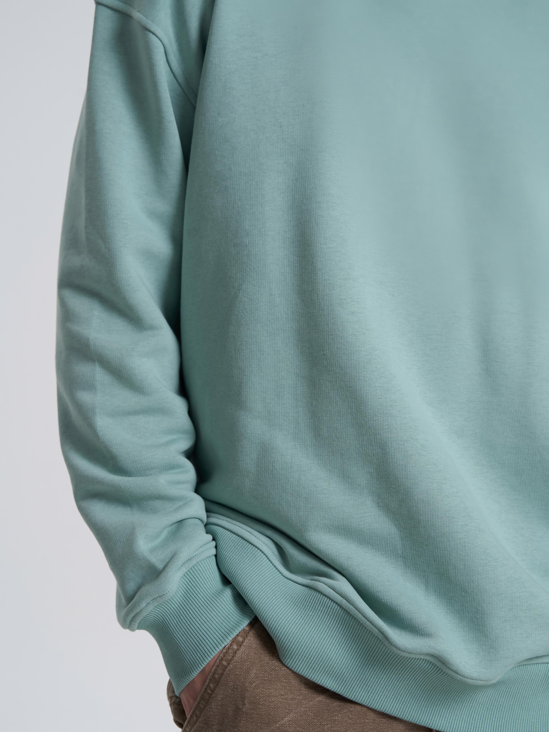 Худи мужской без кармана ROZA 240619 L Темно-бирюзовый (4824005723773) - фото 4