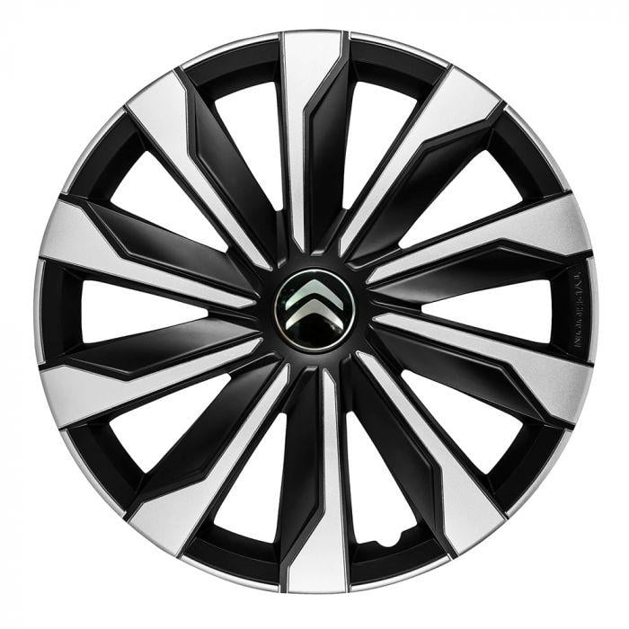 Колпаки 4 Racing Typhoon Citroen 4 шт. R15 Silver/Black (29670873) Колпаки 4 Racing Typhoon Citroen 4 шт. R15 Silver/Black (29670873)