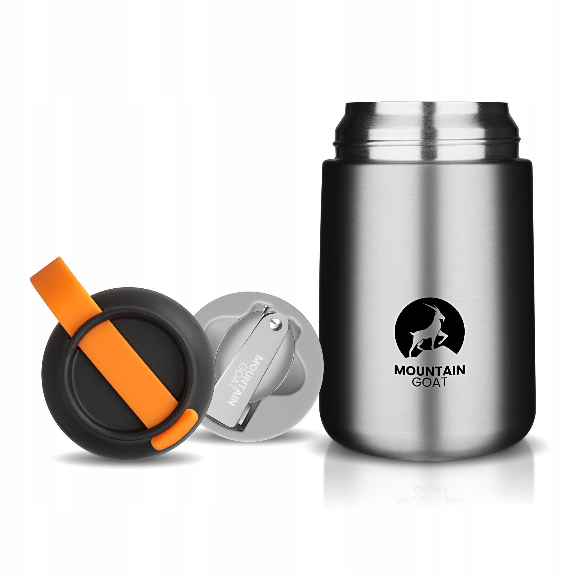 Термос для еды Mountain Goat с ложкой 0,72 л Silver (P-5905973406970)