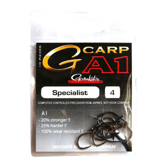 Крючок Gamakatsu A1 G-CARP SPECIALIST №4 10 шт. (3KB5019)