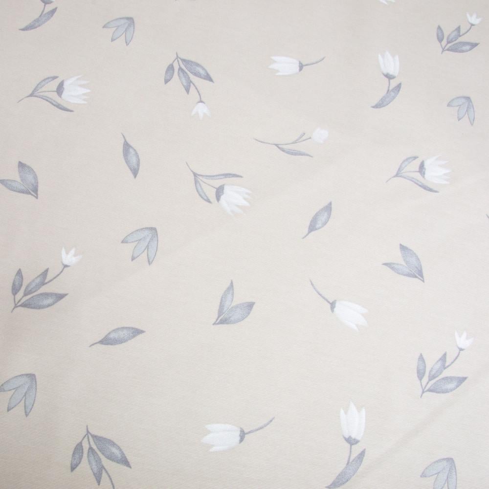 Тканина декоративна скатерна Пролісок бавовна з водовідштовхувальним просоченням 220 гр/м2 180 см Сіро-білий мармур (26925)