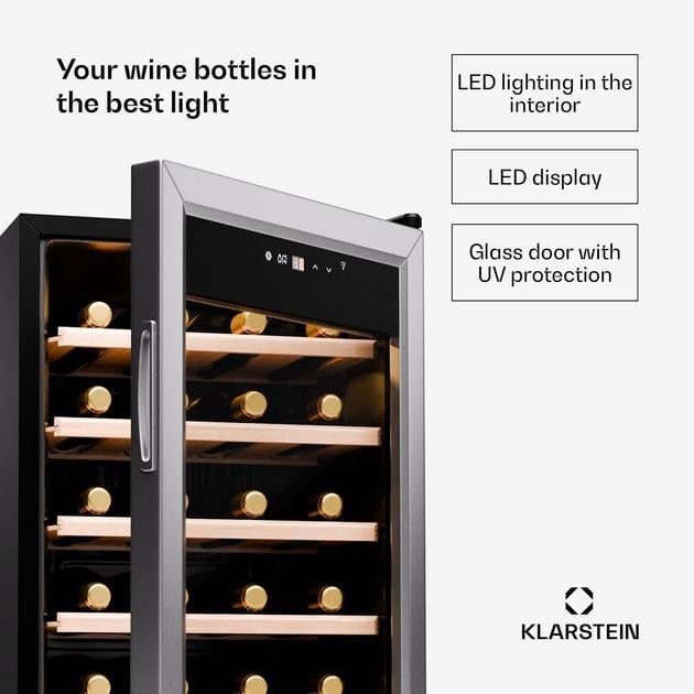 Винний холодильник KLARSTEIN Shiraz Premium Smart 24 (10045339) - фото 3
