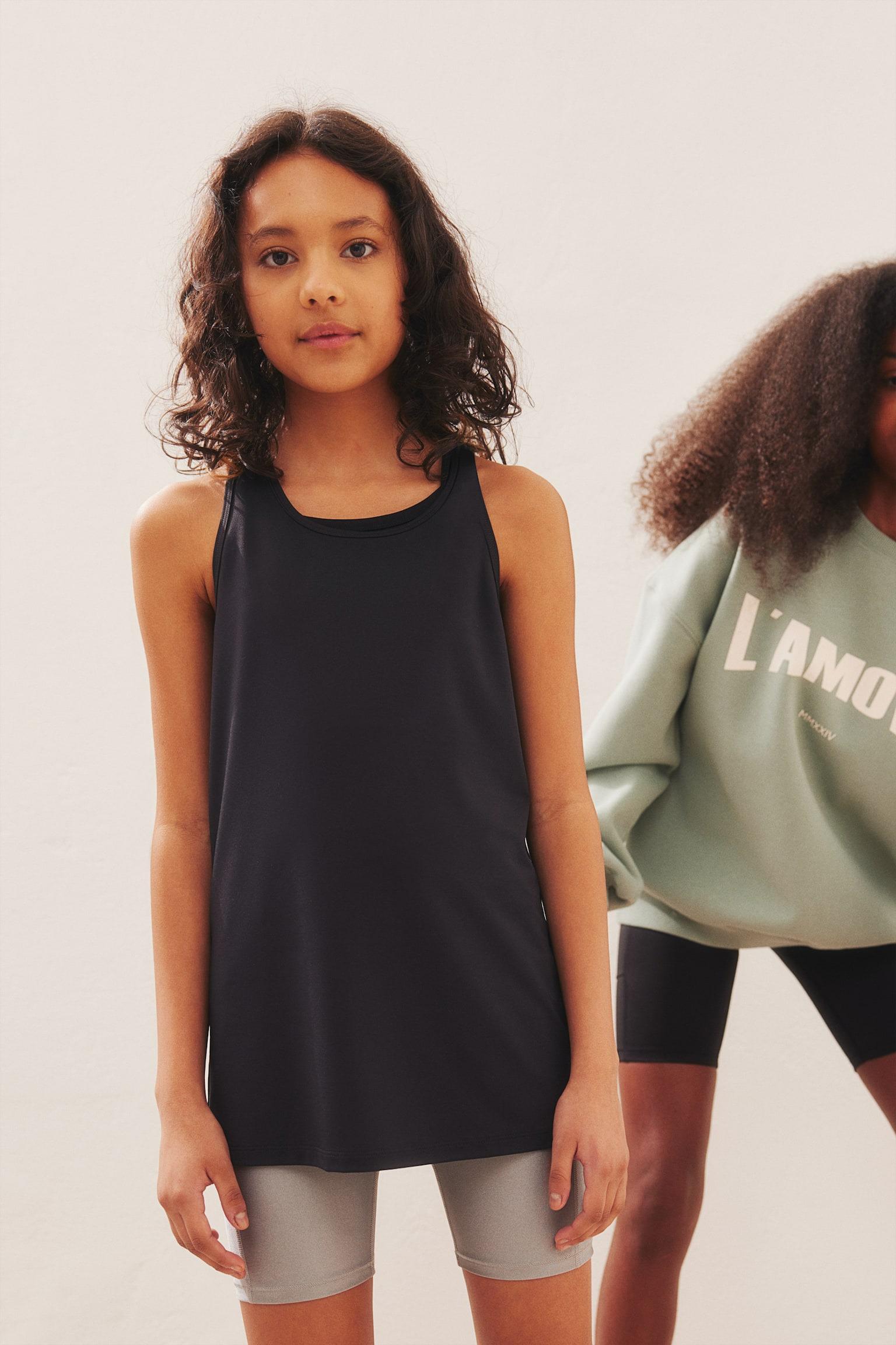 Топ H&M 134-140 см Черный (1038367)