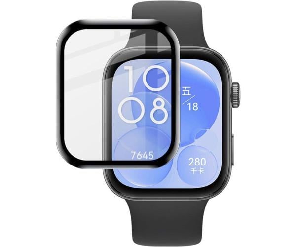 Стекло противоударное защитное SoftGlass Full Cover PMMA для Huawei Watch Fit 4 Black