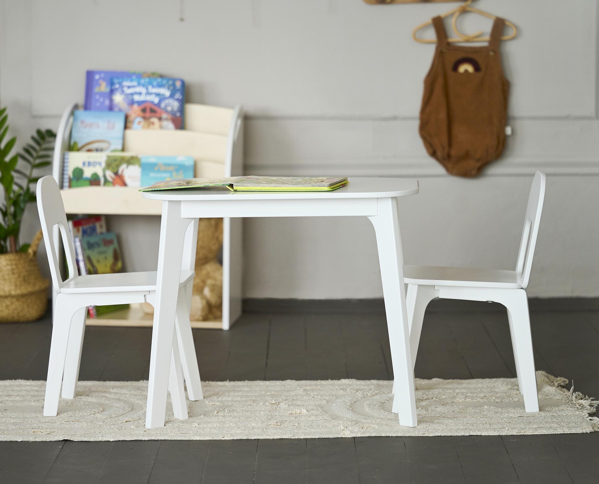 Дитячий столик і два стільчика Tatoy для дітей 2-4 років Білий - фото 2 Дитячий столик і два стільчика Tatoy для дітей 2-4 років Білий - фото 2