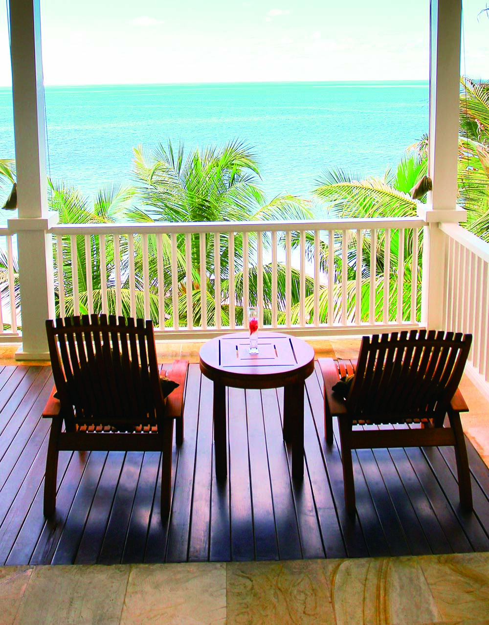 Фотообои WS Wallpaper Балкон с видом на море 100x150 см (93743677) Жаккард