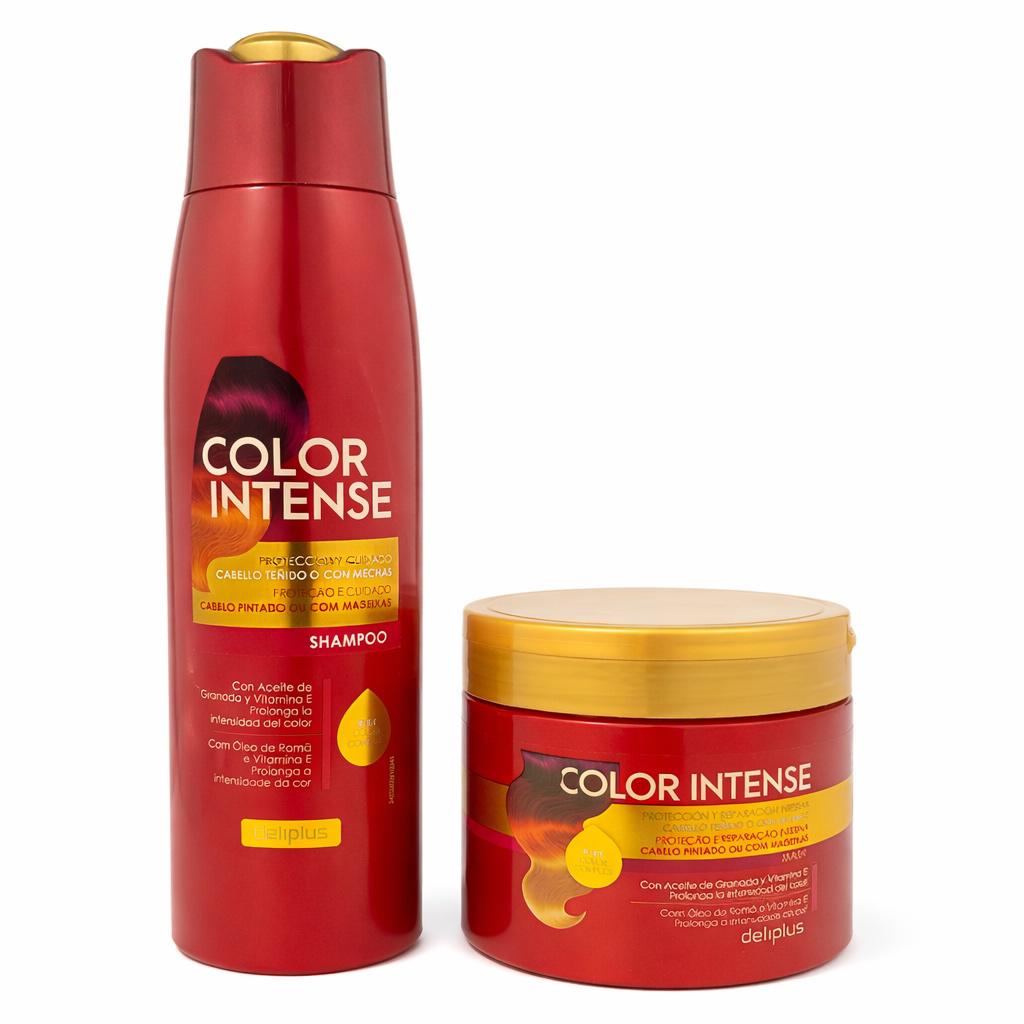 Шампунь и маска для окрашенных волос Deliplus Color Intense