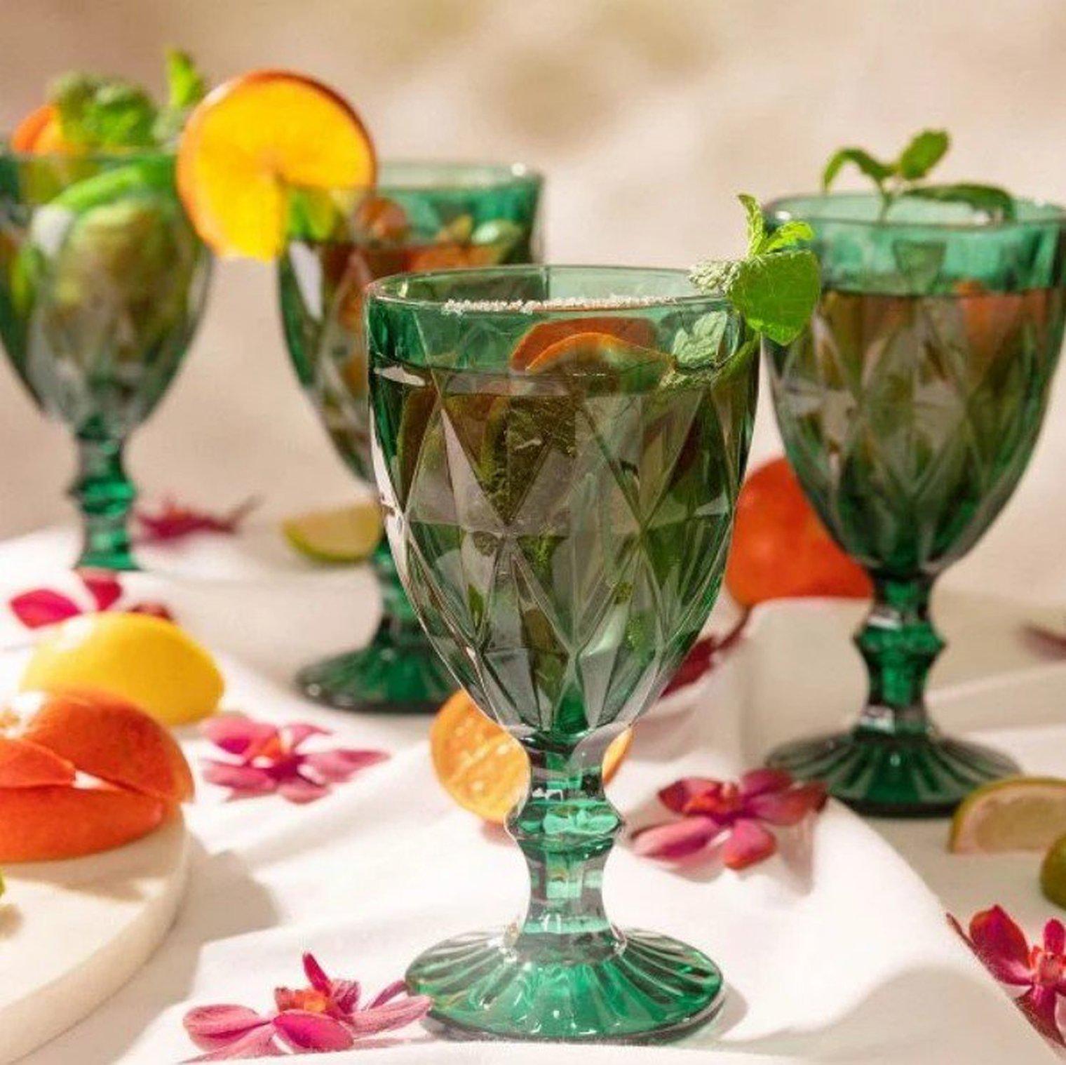 Набор бокалов для вина Homla LUNNA 310 мл 4 шт. Зеленый (163838) - фото 9 Набор бокалов для вина Homla LUNNA 310 мл 4 шт. Зеленый (163838) - фото 9